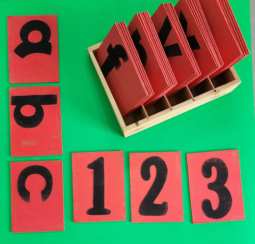 Montessori Sandpaper Uppercase Letters – Wooden Tracing Board for Kids (A–Z) - Memory Shark