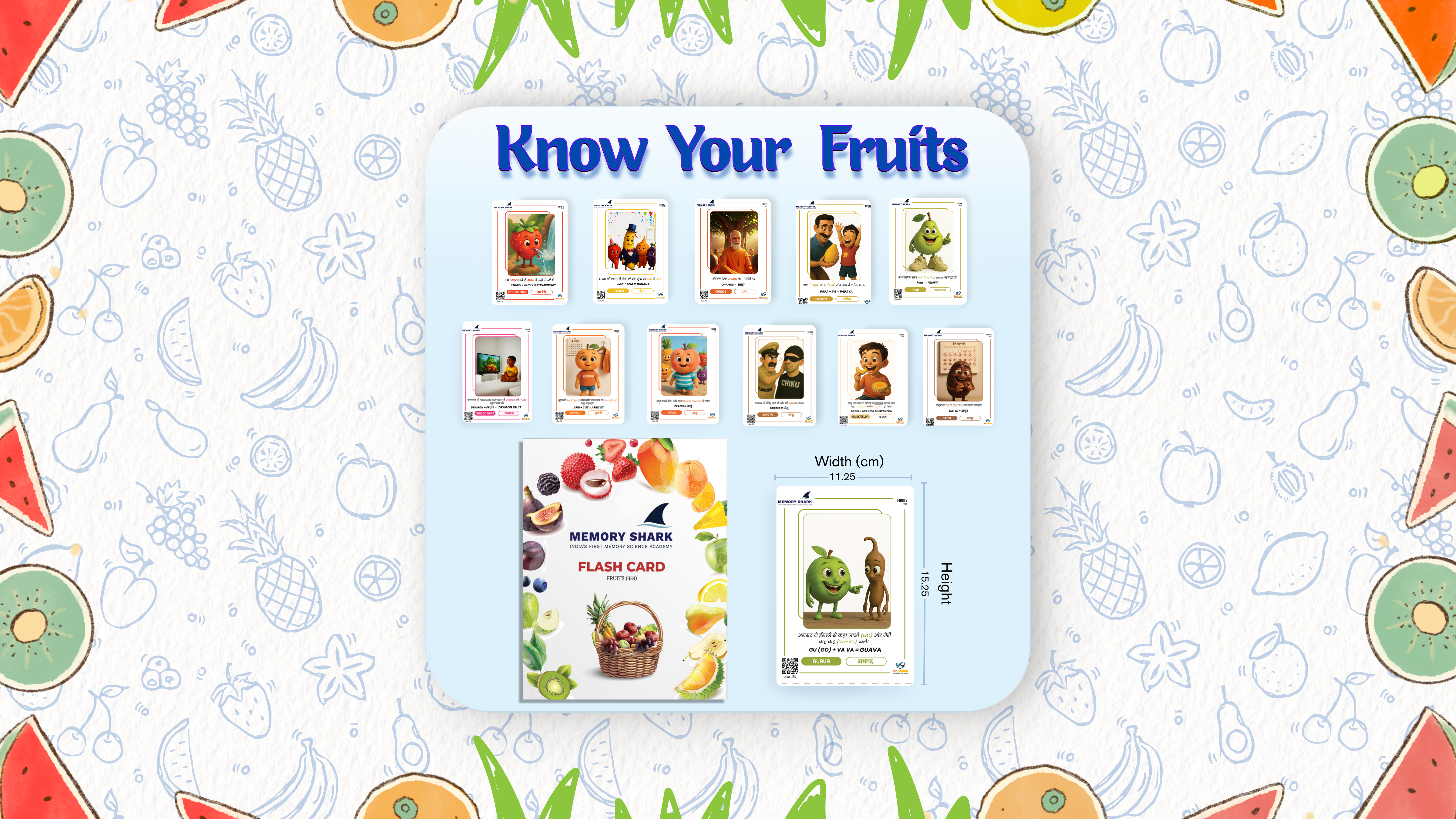 Fruits Flash Card